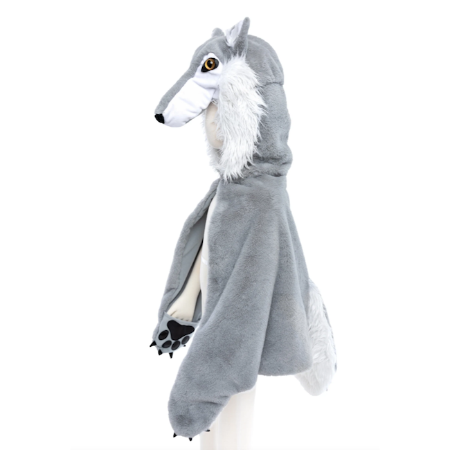 Woodland Storybook Wolf Cape Size 4-6