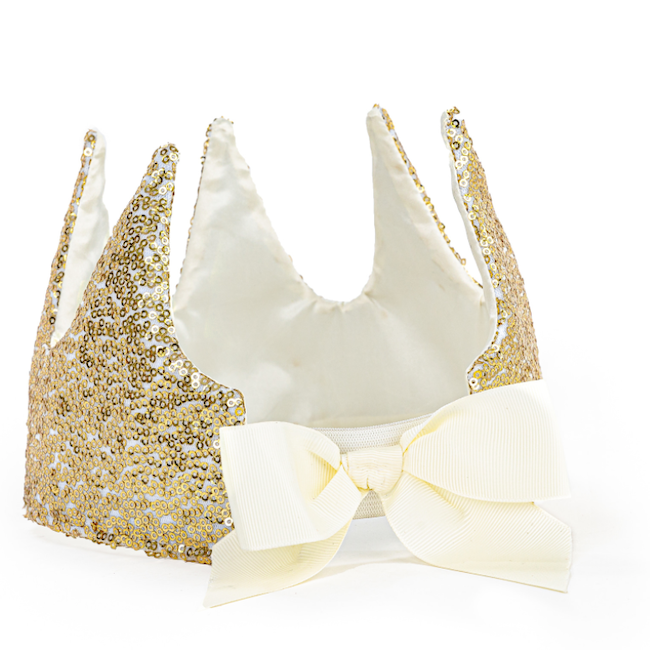Gracious Gold Sequins Crown