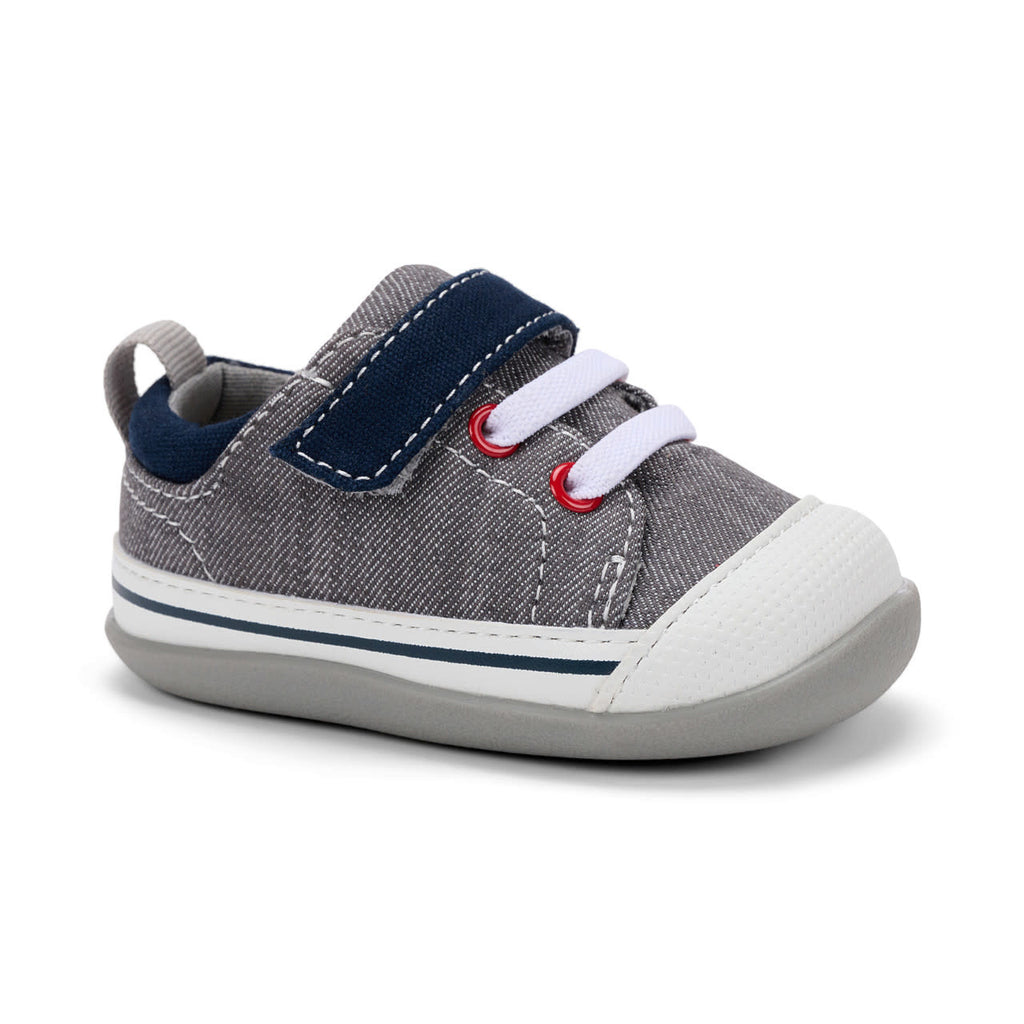 Stevie II First Walkers Gray Denim