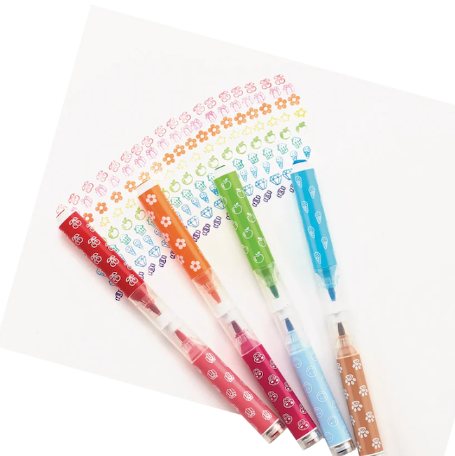 Stampables Double-Ended Stamp & Brush Markers - Set of 18