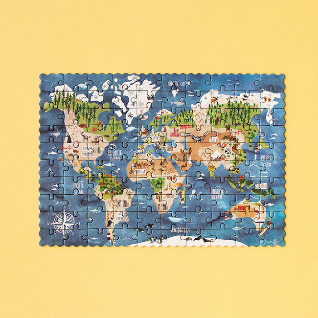 Discover The World 100 Piece Pocket Puzzle