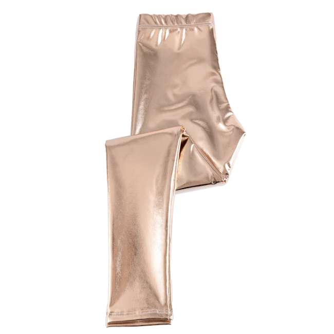 Love Life Metallic Leggings in Gold