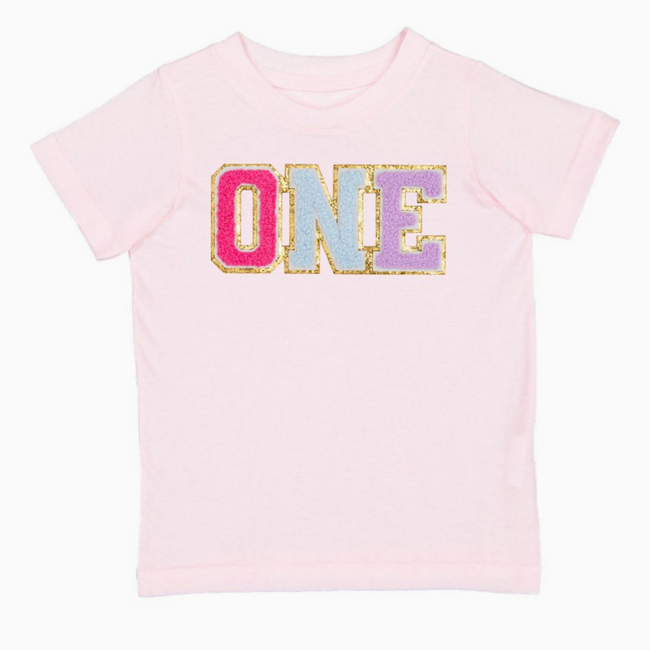 First Birthday Patch Short Sleeve T-Shirt