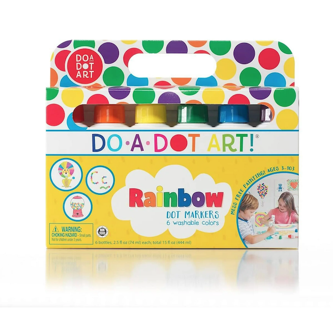 Rainbow 6 Pack Dot Markers