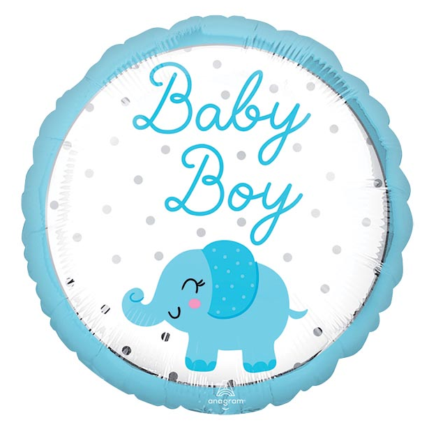 Baby Boy Elephant 17" Balloon