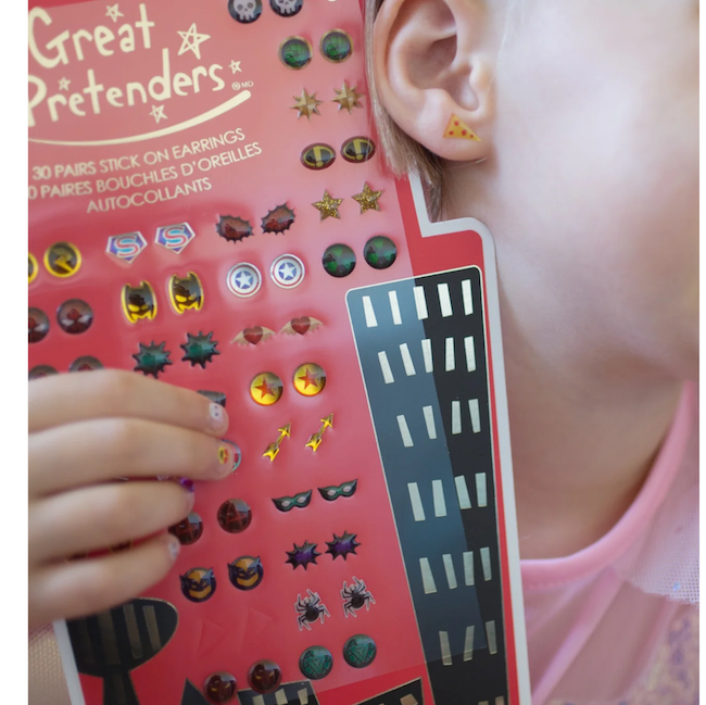 Superhero Sticker Earrings