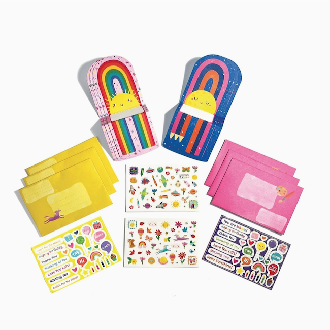 Tiny Tadas! Note Cards and Sticker Set - Hellow Rainbows