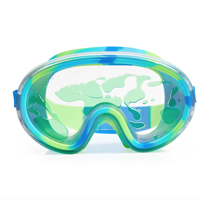 Lava Lamp Swim Mask In Lime