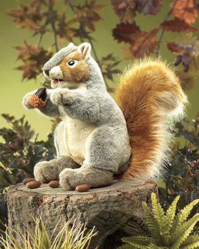 Gray Squirrel Puppet