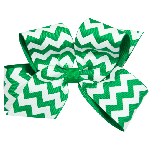 Medium Chevron Grosgrain Hair Bow