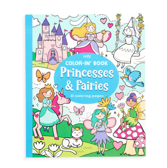 Princesses and Fairies Coloring Book