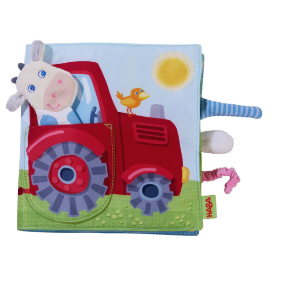 Down On The Farm Soft Book With Cow Puppet