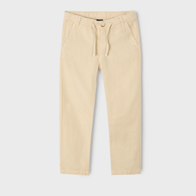 Linen Pants with Drawstring