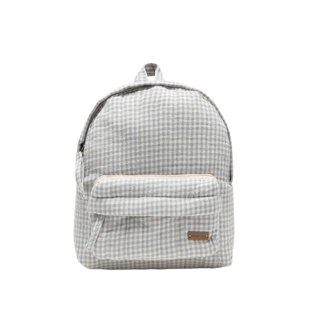 Mini Backpack Blue Gingham