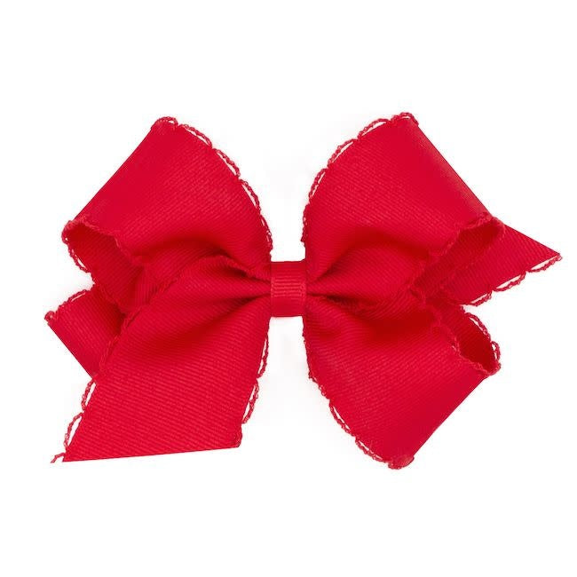 Mini Monotone Moonstich Grosgrain Bow