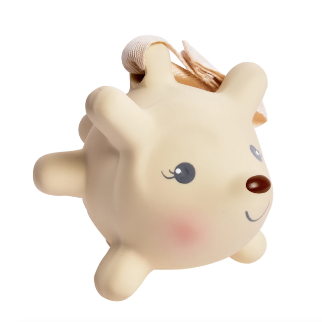 Ethan The Hedgehog Organic Rubber Rattle