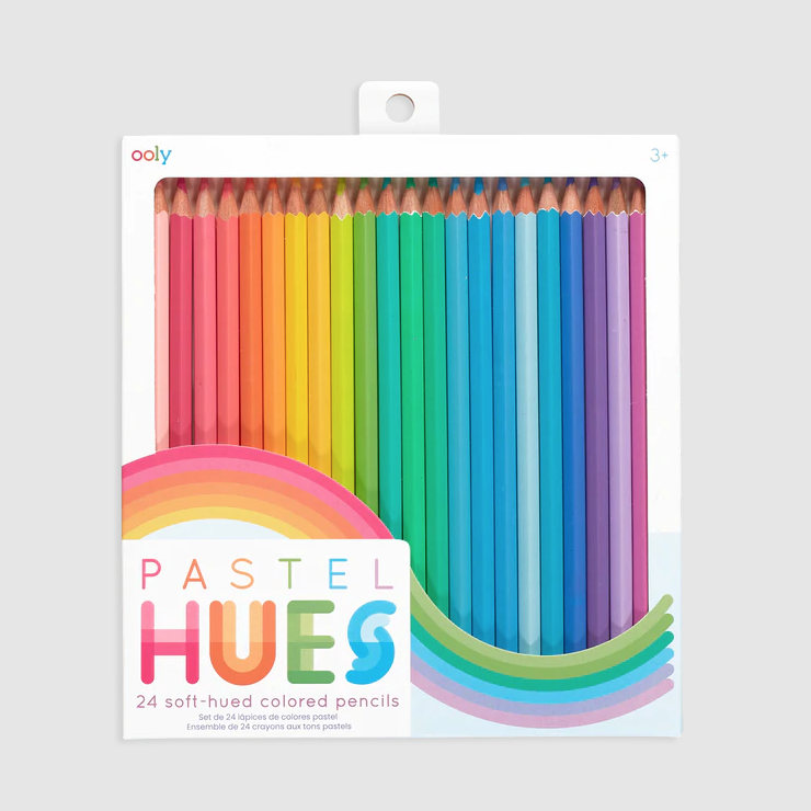 Pastel Hues Colored Pencils - Set of 24