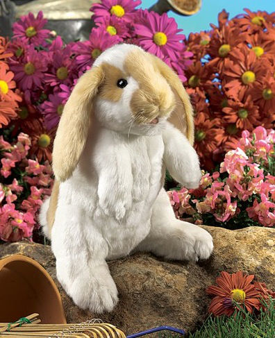 Standing Lop Rabbit Puppet