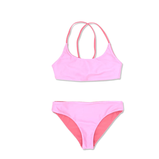 Waverly Bikini In Sugar Coral - Reversible