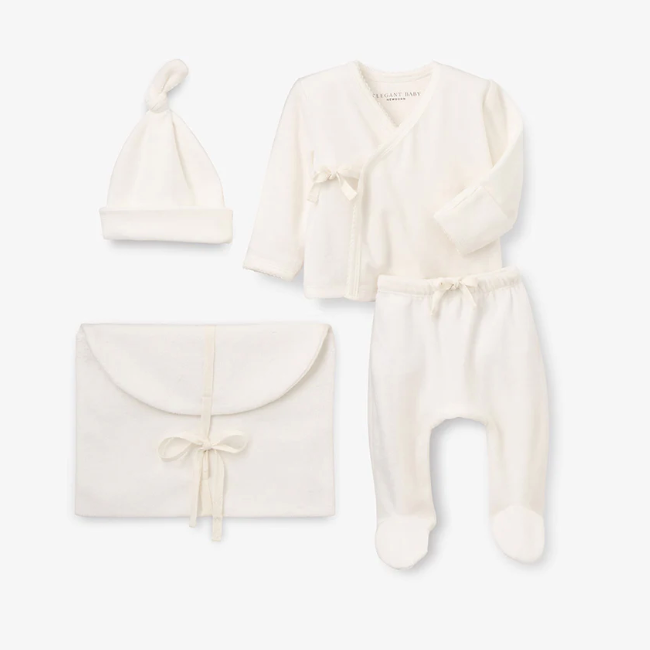 Velour Welcome to the World Layette Set
