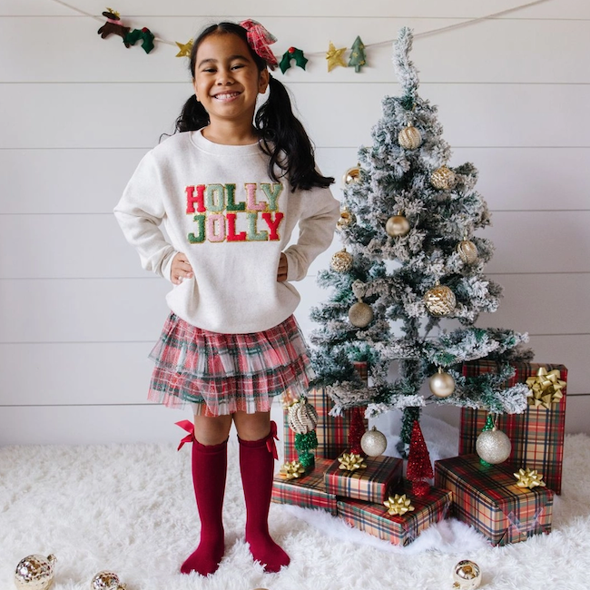 Christmas Plaid Tiered Tutu