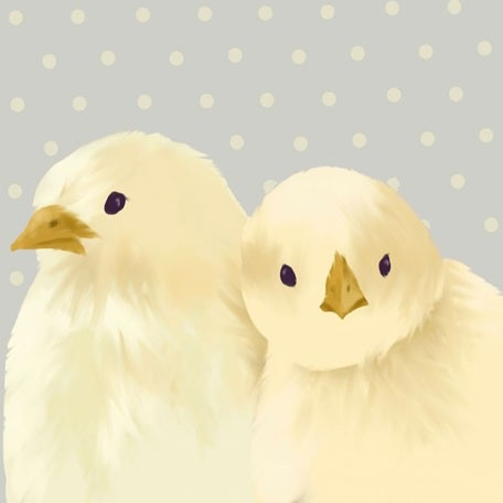 Mike & Mark - Gray W / Cream 10X10