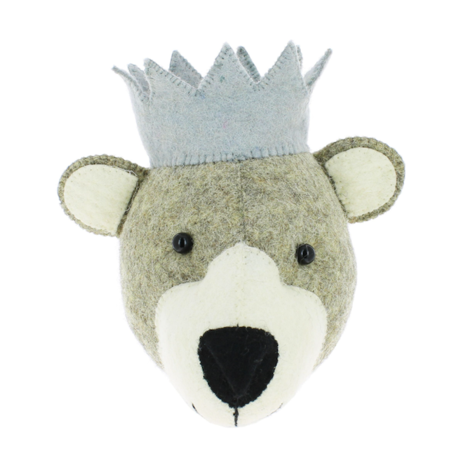 Mini Baby Bear Head Wall Mount