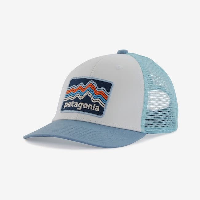 Kids Trucker Hat - Ridge Rise Stripe : Light Plum Grey