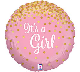 Burton+Burton Girl Glitter Holograph Balloon