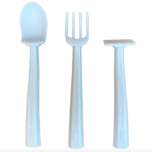 Constructive Baby Teal Truck Plate Set