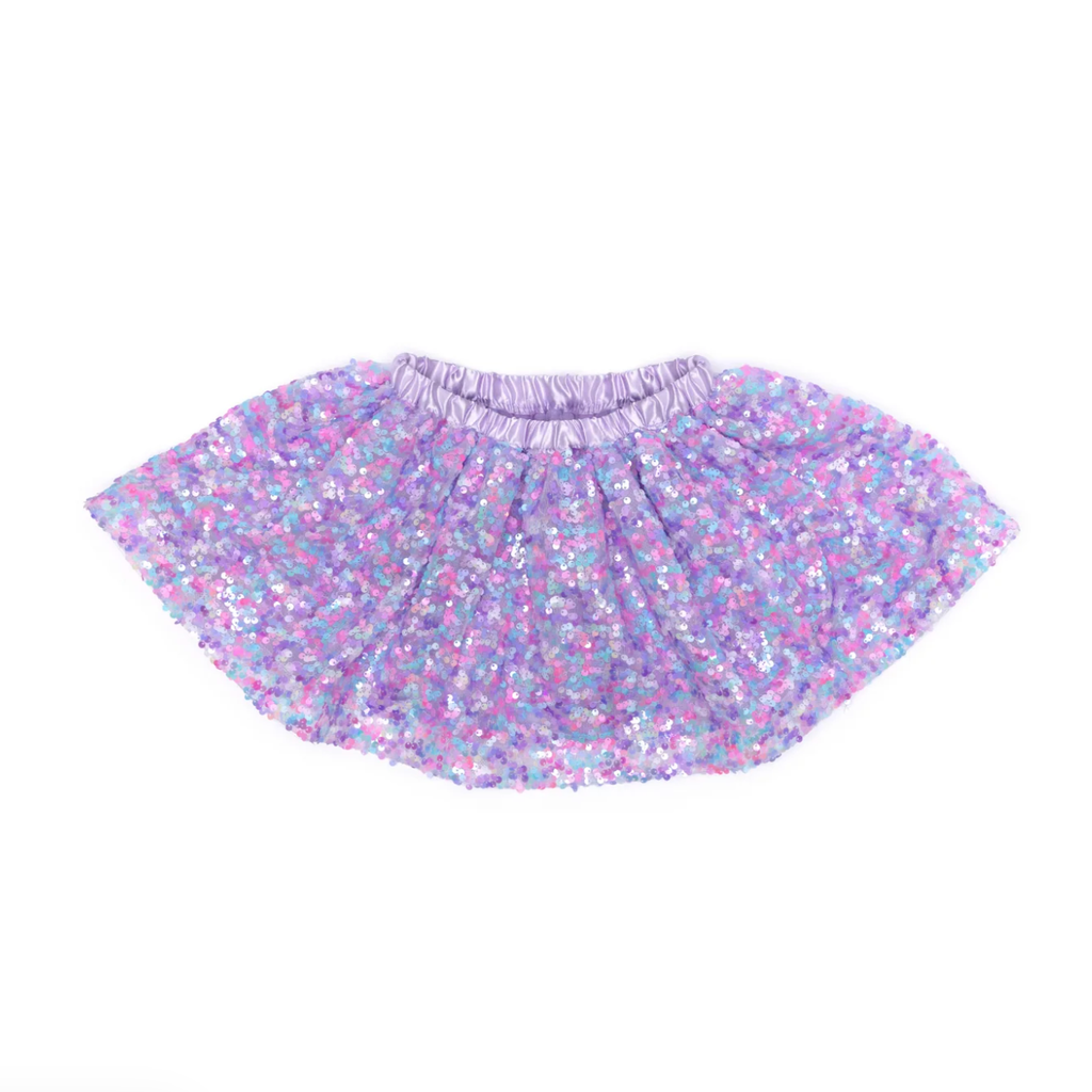 Purple Party Sequins Skirt