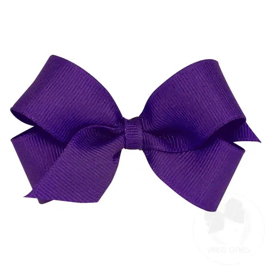 Small Solid Grosgrain Bow