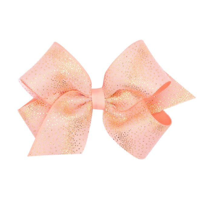 Medium Gold Dot Grosgrain Bow