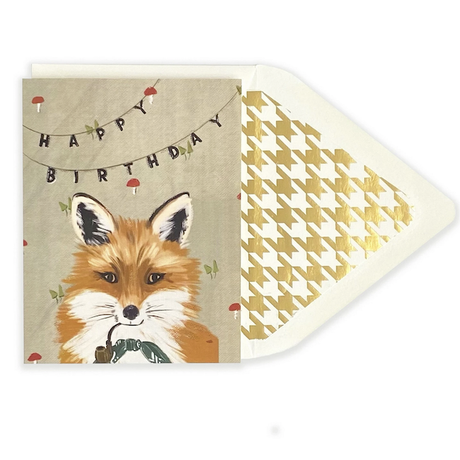 Distinguished Fox Happy Birthday