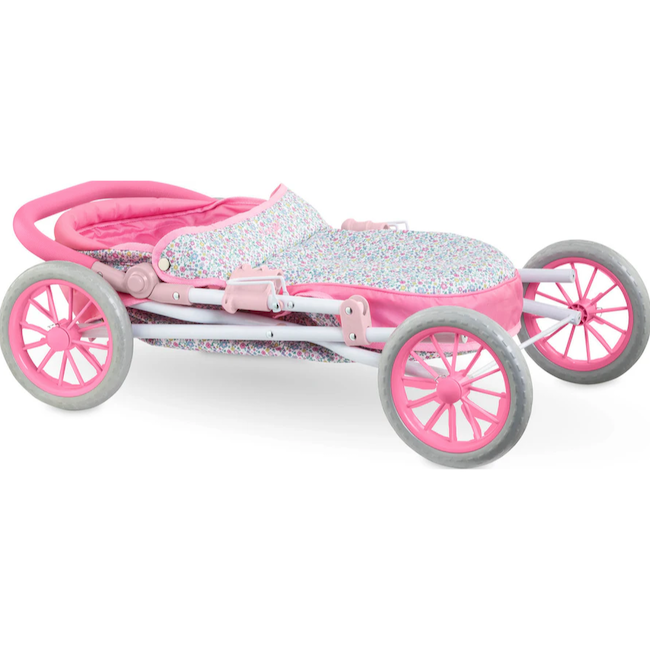 Doll Carriage in Bright Pink Floral