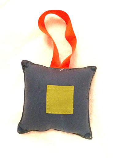 Blue Square Tooth Fairy Pillow