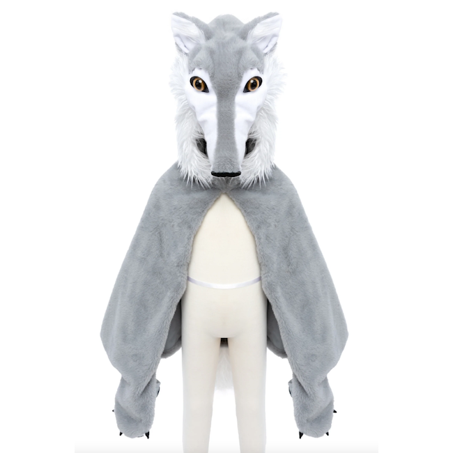 Woodland Storybook Wolf Cape Size 4-6