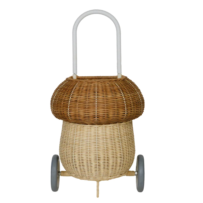 Rattan Mushroom Luggy - Natural