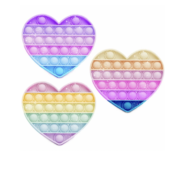 Glitter Heart Omg Pop Fidgety