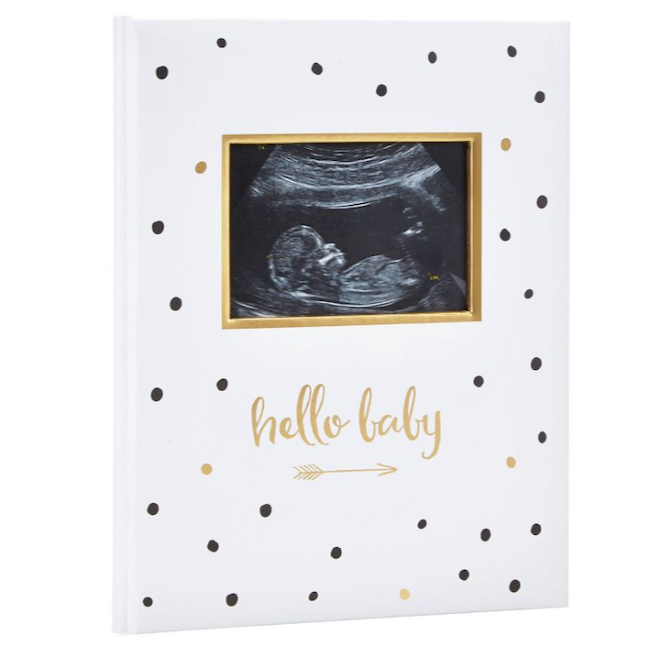Hello Baby Book - Black and Gold
