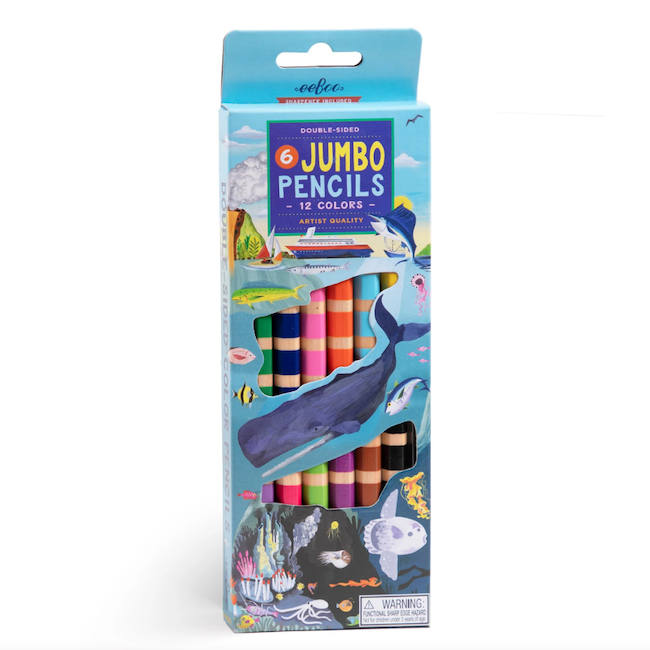 Under The Sea 6 Jumbo Double Sided Color Pencils