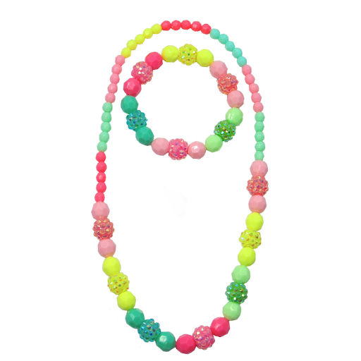 Vividly Vibrant Necklace And Bracelet Set
