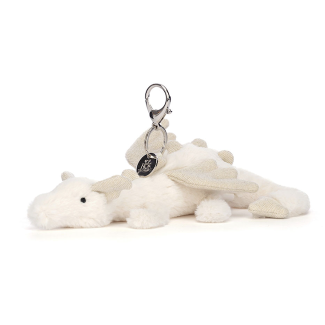 Snow Dragon Bag Charm
