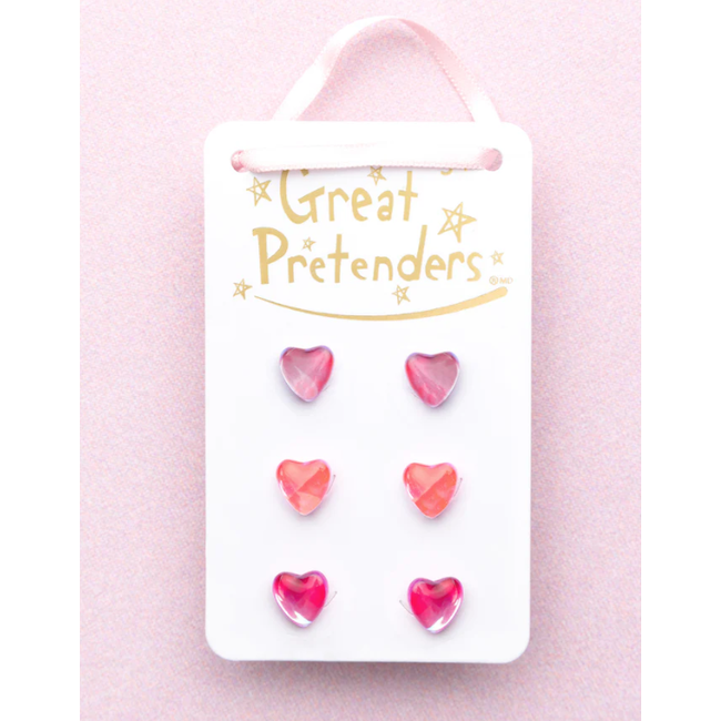 Boutique Holo Heart Studded Earrings