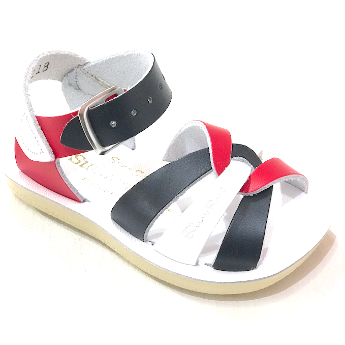 Salt Water Red White & Blue Swimmer Sandal Size 8