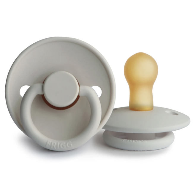 Frigg Natural Rubber Pacifier - Silver Gray