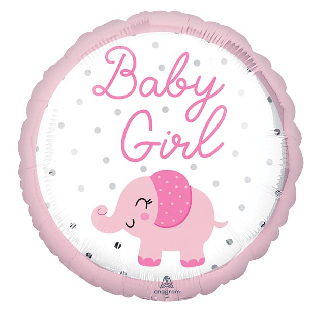 Baby Girl Elephant 17" Balloon