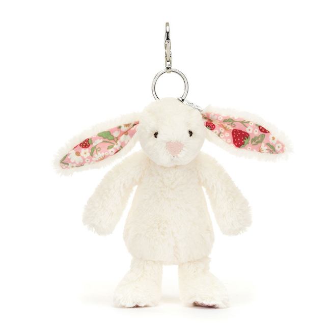 Blossom Cream Bunny 'Berry' Bag Charm