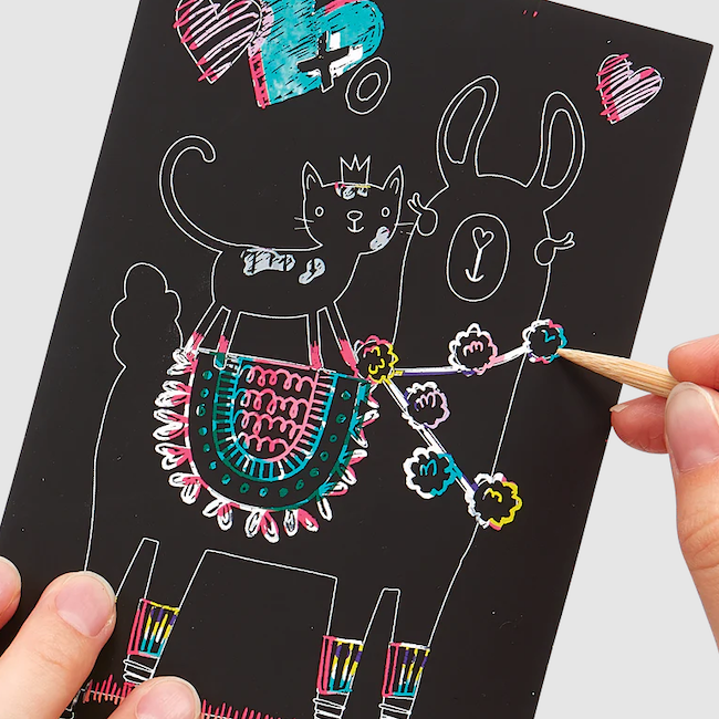 Funtastic Friends Scratch And Scribble Mini Scratch Art Kit