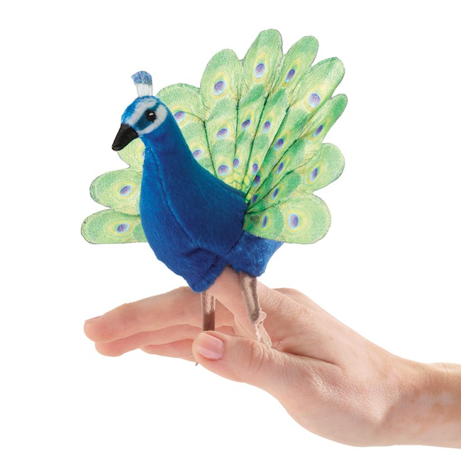 Mini Peacock Finger Puppet